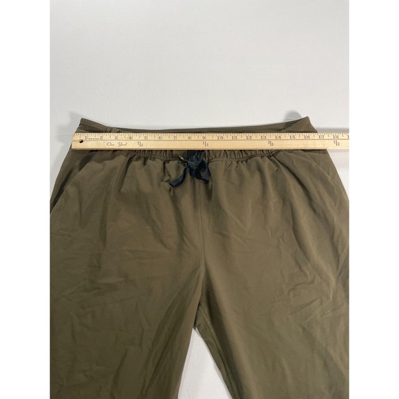 LULULEMON On The Fly Pants Dark Olive Inseam 27 inches, Size 10 - Picture 11 of 11